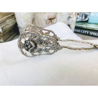 Antik Europäisch ~ 800Er Silber Gebäckzange Hildesheimer Rose von NotBeforeJava