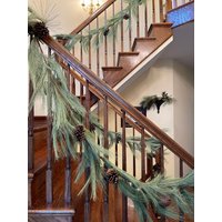 Versandkostenfrei Nine Feet Of Lovely Roped Pine Girlande ~ Beflockte Oder Schlichte Piniengirlande Mit Tannenzapfen Tolle Weihnachtsgirlande von NotBeforeJava