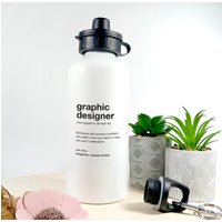 Grafik Designer Beschreibung Metal Water Flasche Grafik Designer Beschreibung Metal Water Flasche von NotSoppyStore
