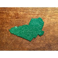 Catsrills Map Magnet, New York, Kühlschrankmagnet, Automagnet, Einzelstanzmagnet von NoteworthyPaperPress