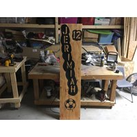 6Ft Lang Geschnitzte Holzplatte von NothingButWood254
