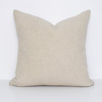 Creme Sherpa Kissenbezug, Fleece Neutral Designer Dekokissen 20x20, Sherpa Cream von NotionHome