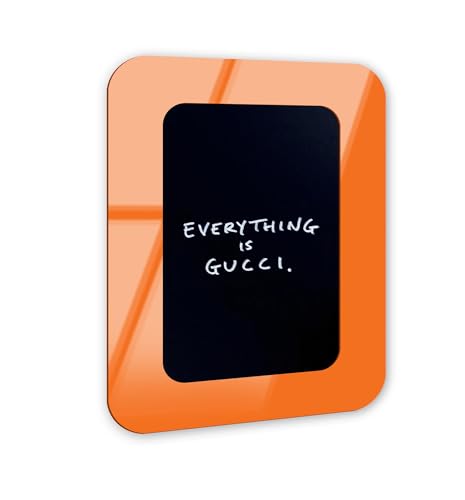 Everything is Typography Wandkunst, abgerundeter Acryl-Wandrahmen, 40,6 x 61 cm, skulpturelle Wandkunst, modernes Dekor NOTORIART von NotoriArt
