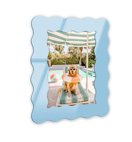Palm Dog Springs Fotografie-Wandkunst, hellblau, gewellter Acryl-Wandrahmen, 25,4 x 38,1 cm, skulpturelle dimensionale Wandkunst, moderne Dekoration NOTORIART Palm Dog Springs Fotografie-Wandkunst, hellblau, gewellter Acryl-Wandrahmen, 25,4 x 38,1 cm, skulpturelle dimensionale Wandkunst, moderne Dekoration NOTORIART von NotoriArt