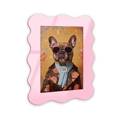Pup of Glam Maximalist Wandkunst, Acryl, kurvig, 25,4 x 38,1 cm, skulpturale, dimensionale Wandkunst, modernes Dekor NOTORIART Pup of Glam Maximalist Wandkunst, Acryl, kurvig, 25,4 x 38,1 cm, skulpturale, dimensionale Wandkunst, modernes Dekor NOTORIART von NotoriArt