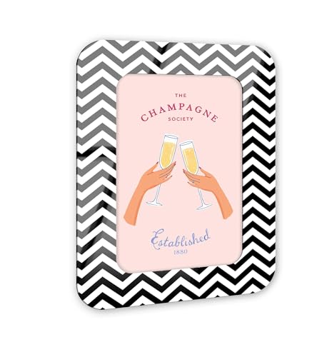 Shared Cheers Retro Coastal Decor Art Wandrahmen, abgerundet, Acryl, 25,4 x 38,1 cm, modernes Dekor NOTORIART von NotoriArt