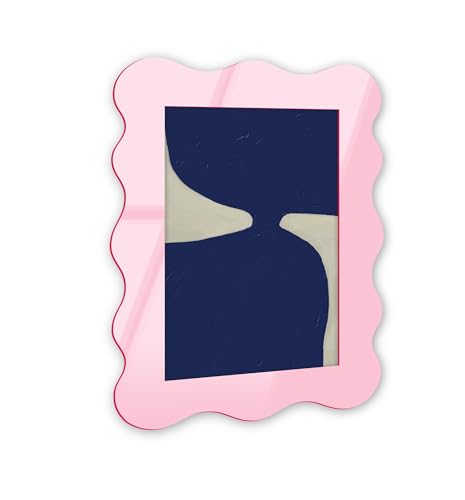 Simple Kiss Eclectic Wall Art – Rosa kurviger Acryl-Wandrahmen, 25,4 x 38,1 cm – skulpturelle dimensionale Wandkunst – Modern Decor von NOTORIART Simple Kiss Eclectic Wall Art – Rosa kurviger Acryl-Wandrahmen, 25,4 x 38,1 cm – skulpturelle dimensionale Wandkunst – Modern Decor von NOTORIART von NotoriArt