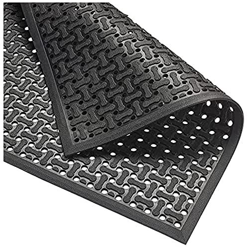 Notrax Reversible rutschfeste Matte, 122cm x 183cm, Schwarz von Notrax