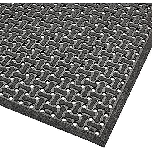 Notrax Reversible rutschfeste Matte, 91cm x 152cm, Schwarz von Notrax