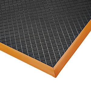 Notrax Anti-Fatigue-Matte mit 3 orangefarbenen Rändern, 97cm x 315cm von Notrax