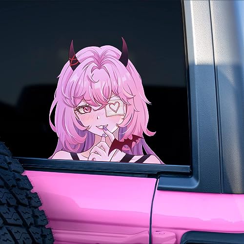 Nouiroy 3D Anime Peeking Aufkleber Anime Peeker Auto Aufkleber für Frauen Doppelseitig Selbstklebend Anime Cartoon Mädchen Aufkleber für Autos Fenster Stoßstangen Computer Laptop (Teufelsmädchen, Nouiroy 3D Anime Peeking Aufkleber Anime Peeker Auto Aufkleber für Frauen Doppelseitig Selbstklebend Anime Cartoon Mädchen Aufkleber für Autos Fenster Stoßstangen Computer Laptop (Teufelsmädchen, von Nouiroy