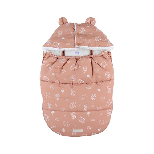 Noukie's - Babynest wasserabweisend - Karamell - Tiermotiv - bis zu 4-5 Monate von Noukie's