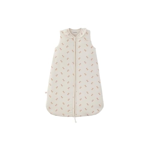 Noukie's - Gigoteuse Mi-Saison 1-6 Mois (70 cm) - Gigoteuse TOG 1 à 2 - Fermeture Zippée - Jersey - Blanc & Rose von Noukie's