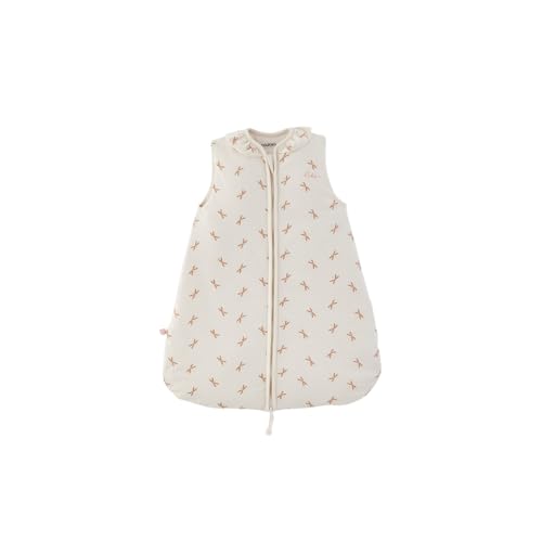 Noukie's - Gigoteuse Mi-Saison 6-24 Mois (90-110 cm) - Gigoteuse TOG 1 à 2 - Fermeture Zippée - Jersey - Blanc & Rose von Noukie's