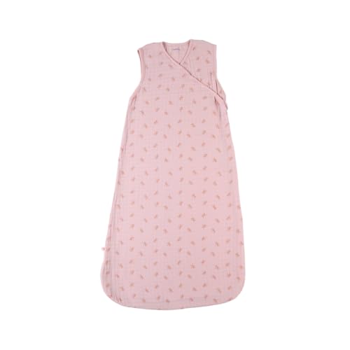 Noukie's - Gigoteuse bébé Eté - 70 cm - 1 à 6 Mois - Légère, Pratique, Ajustable - Grenouillère Mixte TOG < 1.0-100% Mousseline de Coton Bio - Rose- Sac de couchage Libellules von Noukie's