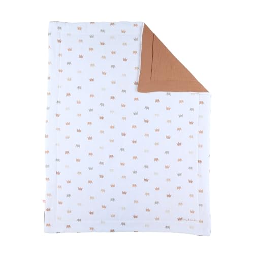 Noukie's - Musselin-Decke – Mix & Match – Elefant – 75 x 100 cm Noukie's - Musselin-Decke – Mix & Match – Elefant – 75 x 100 cm von Noukie's