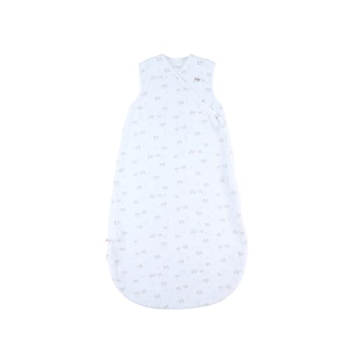 Noukie's - Gigoteuse bébé Eté - 70 cm - 1 à 6 Mois - Légère, Pratique, Ajustable - Grenouillère Mixte TOG < 1.0-100% Mousseline de Coton Bio - Blanc - Sac de couchage Tortues von Noukie's