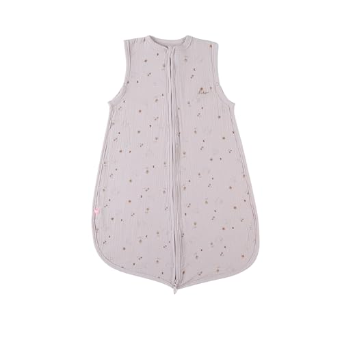 Noukie's - Gigoteuse bébé Eté - 70 cm - 1 à 6 Mois - Légère, Pratique, Ajustable - Grenouillère Mixte TOG < 1.0-100% Mousseline de Coton Bio - Sac de couchage Colombes von Noukie's