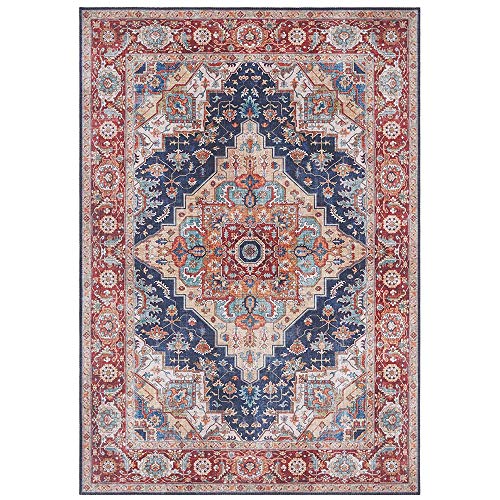 Nouristan Asmar Teppich – Wohnzimmerteppich Orient-Touch Detailiertes Muster Florales Kurflor Flachgewebe Teppich für Esszimmer, Wohnzimmer, Schlafzimmer – Blau, 160x230cm Nouristan Asmar Teppich – Wohnzimmerteppich Orient-Touch Detailiertes Muster Florales Kurflor Flachgewebe Teppich für Esszimmer, Wohnzimmer, Schlafzimmer – Blau, 160x230cm von Nouristan
