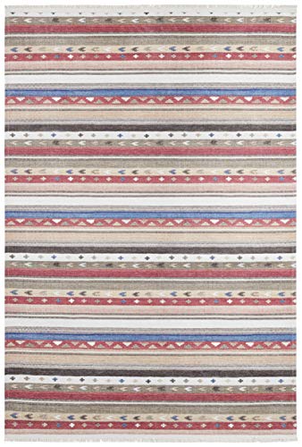 Nouristan Design Teppich mit Fransen Senon Bunt, 160x230 cm von Nouristan