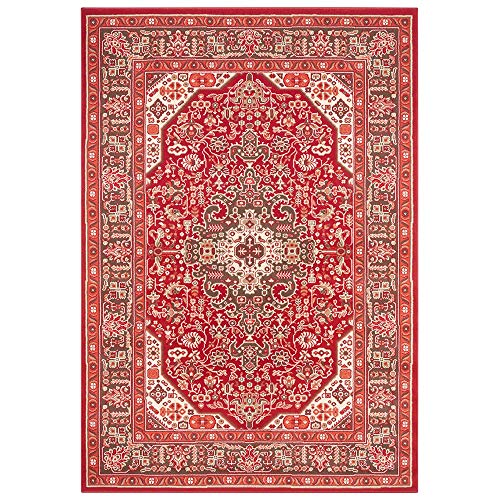 Nouristan Mirkan Orient Teppich – Wohnzimmerteppich Orientalisch Kurzflor Vintage Orientalischer Teppich für Esszimmer, Wohnzimmer, Schlafzimmer – Orientrot, 80x150cm Nouristan Mirkan Orient Teppich – Wohnzimmerteppich Orientalisch Kurzflor Vintage Orientalischer Teppich für Esszimmer, Wohnzimmer, Schlafzimmer – Orientrot, 80x150cm von Nouristan