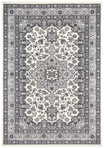 Nouristan Mirkan Orient Teppich – Wohnzimmerteppich Orientalisch Kurzflor Vintage Orientalischer Teppich für Esszimmer, Wohnzimmer, Schlafzimmer – Rot, 160x230cm von Nouristan