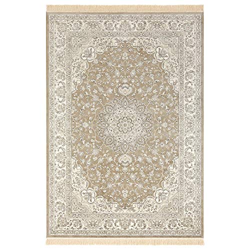 Nouristan Naveh Orient Teppich – Wohnzimmerteppich Orientalisch Kurzflor mit Fransen Vintage Orientalischer Samt-Teppich für Esszimmer, Wohnzimmer, Schlafzimmer – Olivgrün Grau, 195x300cm Nouristan Naveh Orient Teppich – Wohnzimmerteppich Orientalisch Kurzflor mit Fransen Vintage Orientalischer Samt-Teppich für Esszimmer, Wohnzimmer, Schlafzimmer – Olivgrün Grau, 195x300cm von Nouristan