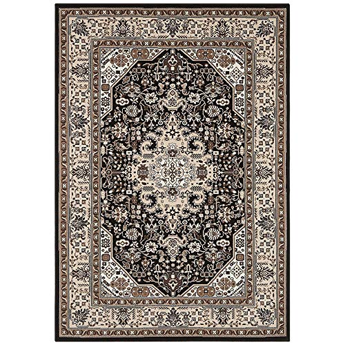 Nouristan Mirkan Orient Teppich – Wohnzimmerteppich Orientalisch Kurzflor Vintage Orientalischer Teppich für Esszimmer, Wohnzimmer, Schlafzimmer – Creme Braun, 200x290cm von Nouristan