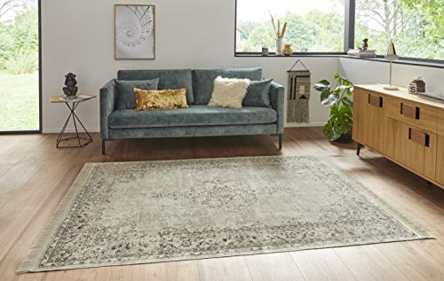 Nouristan Orientalischer Teppich – Wohnzimmerteppich mit Fransen Oriental Vintage Medaillon Naveh Samt-Teppich für Wohnzimmer, Schlafzimmer, Esszimmer, Küche, Flur – Creme, 160x230cm Nouristan Orientalischer Teppich – Wohnzimmerteppich mit Fransen Oriental Vintage Medaillon Naveh Samt-Teppich für Wohnzimmer, Schlafzimmer, Esszimmer, Küche, Flur – Creme, 160x230cm von Nouristan