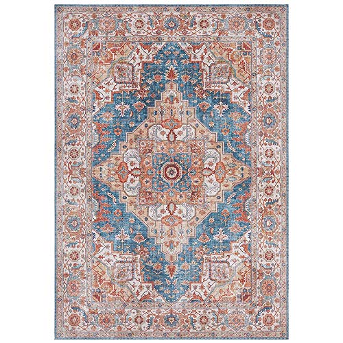 Nouristan Asmar Teppich – Wohnzimmerteppich Orient-Touch Detailiertes Muster Florales Kurflor Flachgewebe Teppich für Esszimmer, Wohnzimmer, Schlafzimmer – Jeansblau, 120x160cm Nouristan Asmar Teppich – Wohnzimmerteppich Orient-Touch Detailiertes Muster Florales Kurflor Flachgewebe Teppich für Esszimmer, Wohnzimmer, Schlafzimmer – Jeansblau, 120x160cm von Nouristan