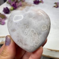 Extra Qualität Blumenachat-Herz, Kirschblütenachat, Traummanifest von NouveauCrystals