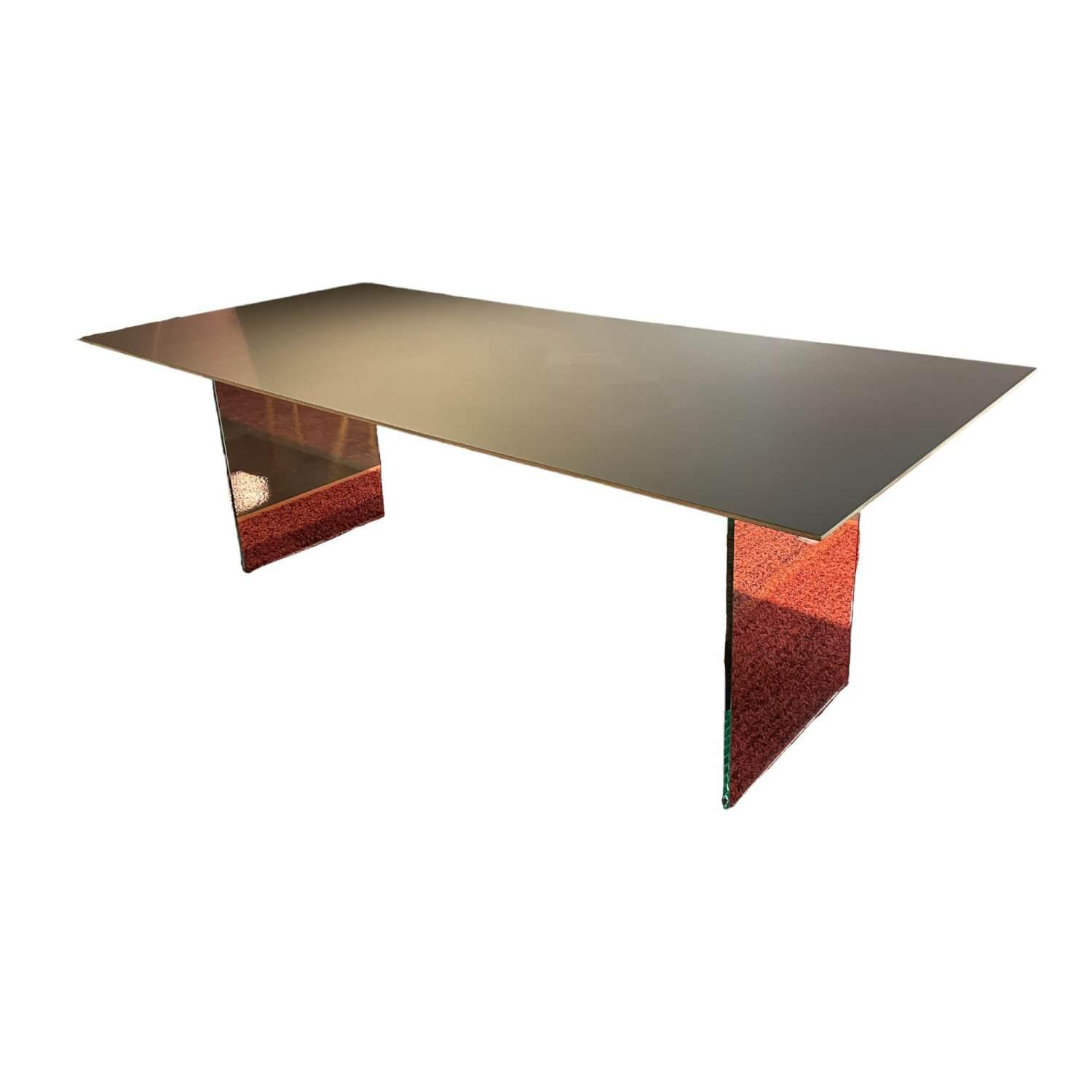 Esstisch Tischplate Fenix Mit Glaswangen von Nouvion