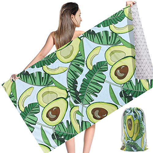 NovForth Strandhandtuch, 180 * 90 cm Mikrofaser Strandtuch mit Tasche, Schnelltrocknende Sporthandtücher, Reisehandtuch Saunahandtuch, Tragbares Badetuch Groß für Reise, Strand, SPA, Sauna von NovForth