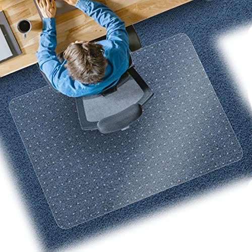 Bodenschutzmatte aus PET - transparente Schutzmatte für Teppichböden - 100% recyclebar - nachhaltige Bürostuhlmatte - 150x180 cm von Nova Forma