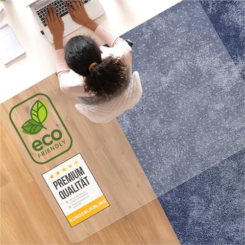 NOVA FORMA Bodenschutzmatte DURA-MAT aus Polycarbonat - transparente Stuhlmatte für Teppichböden - bewährte Bürostuhl Unterlage für zuverlässigen Bodenschutz (116x130 cm) von Nova Forma
