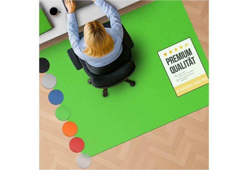 Nova Forma Bodenschutzmatte CHROMA, bunte Stuhlmatte in Trendfarben - Bodenschutz im Büro & Zuhause von Nova Forma