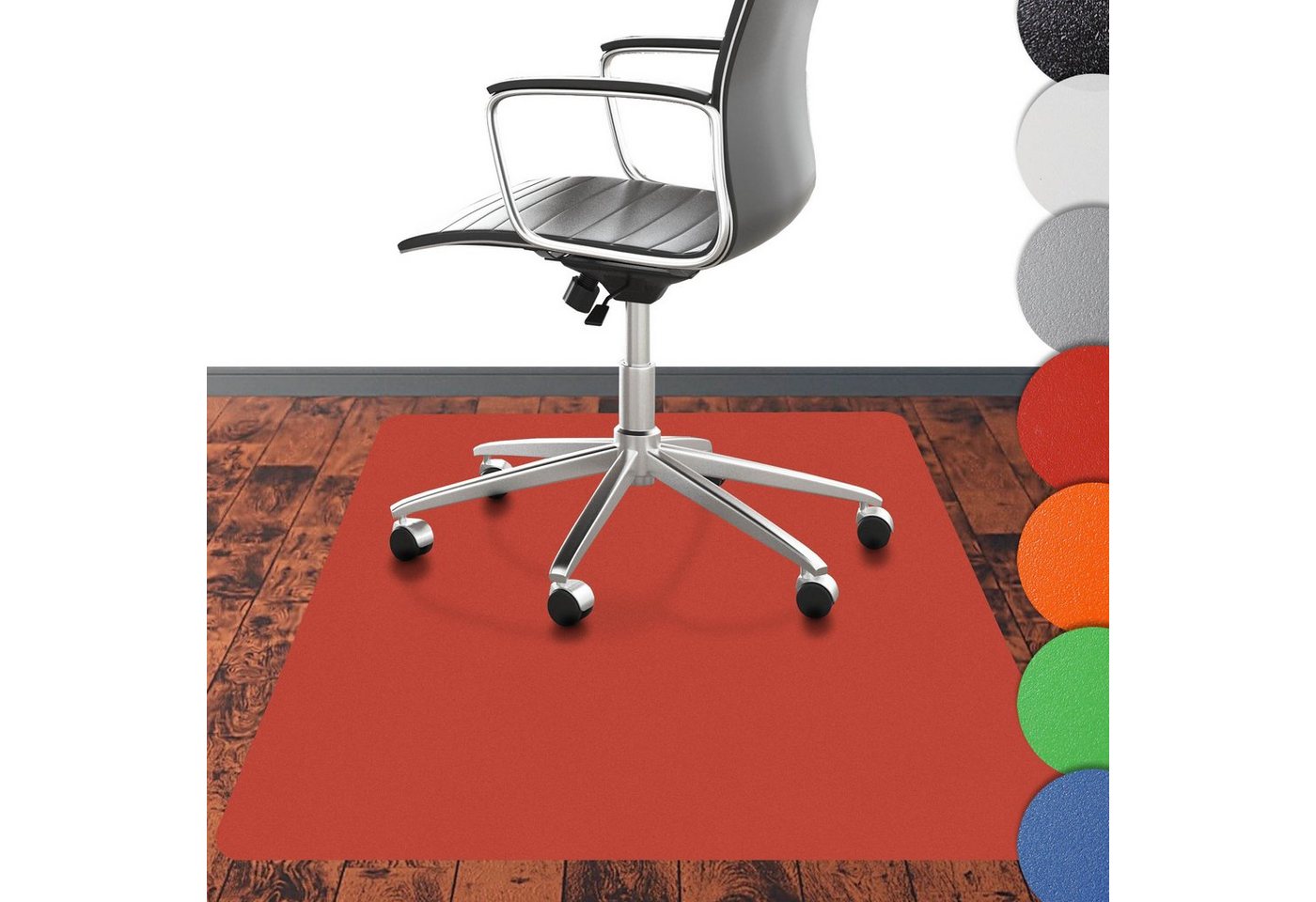 Nova Forma Bodenschutzmatte CHROMA, bunte Stuhlmatte in Trendfarben - Bodenschutz im Büro & Zuhause von Nova Forma