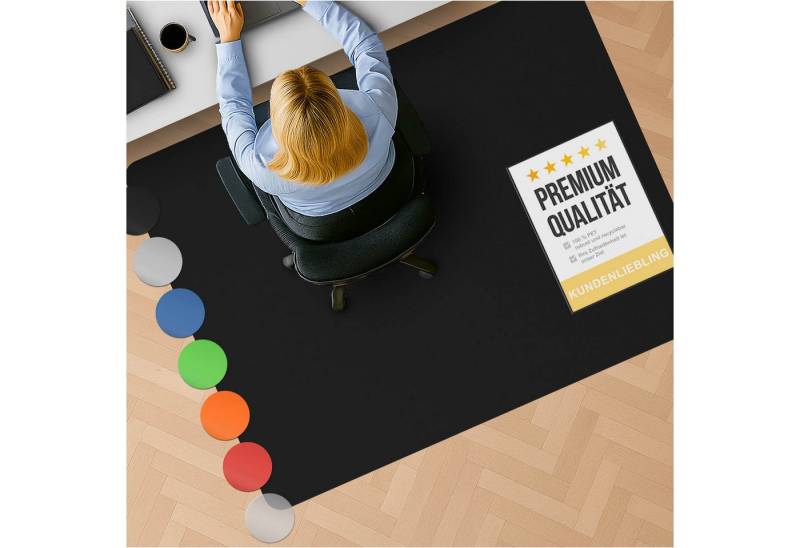 Nova Forma Bodenschutzmatte CHROMA, bunte Stuhlmatte in Trendfarben - Bodenschutz im Büro & Zuhause von Nova Forma