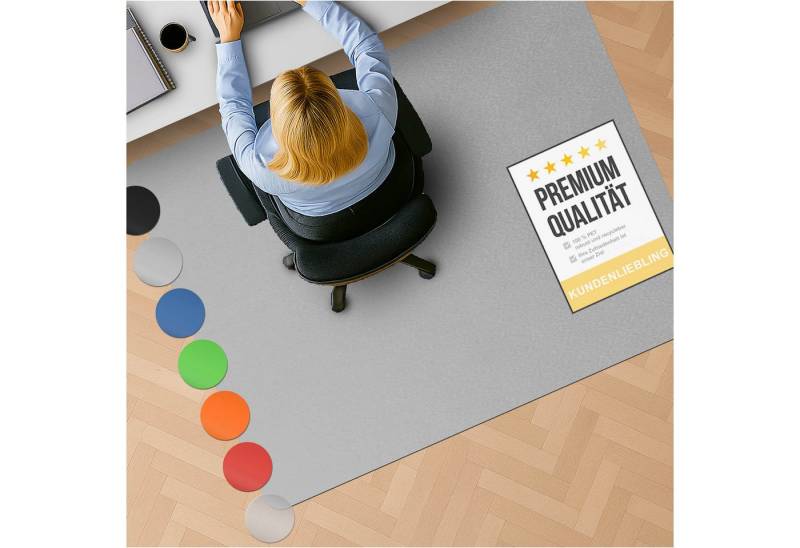 Nova Forma Bodenschutzmatte CHROMA, bunte Stuhlmatte in Trendfarben - Bodenschutz im Büro & Zuhause von Nova Forma
