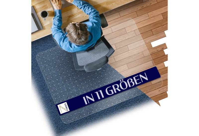 Nova Forma Bodenschutzmatte PET, transparente Schutzmatte für Teppichböden - Stuhlmatte 100% recyclebar Nova Forma Bodenschutzmatte PET, transparente Schutzmatte für Teppichböden - Stuhlmatte 100% recyclebar von Nova Forma