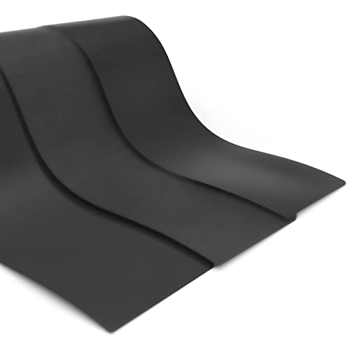 Nova Forma Gummimatte NR/SBR - vielseitig einsetzbar in Werkstatt, Beruf & Privat - Gummiplatten in 8 Stärken - Meterware - Glatte Vollgummi Matte von der Rolle - Stärke 1 mm - 140x200 cm von Nova Forma