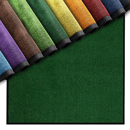 Nova Forma Premium Fußmatte für Innenbereich | Schmutzfangmatte als Fußabtreter | in vielen Farben und Größen (Dunkelgrün 021-60x120 cm) von Nova Forma