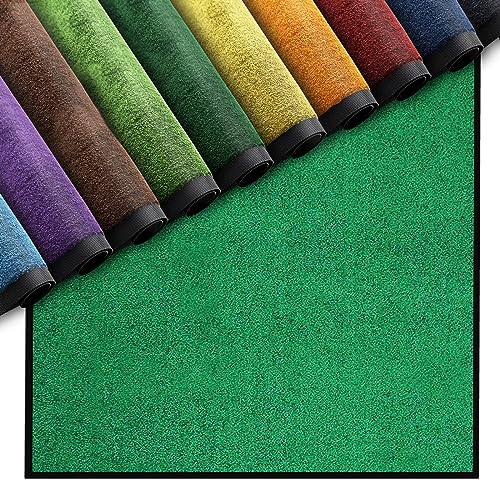 Nova Forma Premium Fußmatte für Innenbereich | Schmutzfangmatte als Fußabtreter | in vielen Farben und Größen (Moosgrün 025-50x85 cm) von Nova Forma