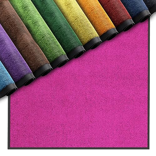 Nova Forma Premium Fußmatte für Innenbereich | Schmutzfangmatte als Fußabtreter | in vielen Farben und Größen (Pink 014-40x60 cm) von Nova Forma