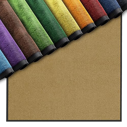 Nova Forma Premium Fußmatte für Innenbereich | Schmutzfangmatte als Fußabtreter | in vielen Farben und Größen (Sand 042-40x60 cm) von Nova Forma