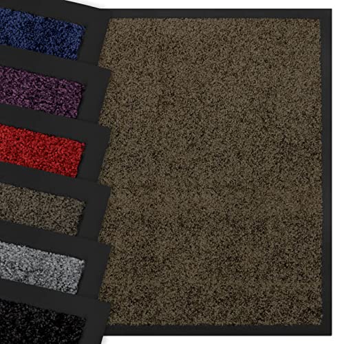 Nova Forma Premium Schmutzfangmatte Grace - waschbare & leistungsstarke Fußmatte - Sauberlaufmatte mit Top-Reinigungswirkung - rutschfeste Türmatte in großer Auswahl - Braun 80x120 cm Nova Forma Premium Schmutzfangmatte Grace - waschbare & leistungsstarke Fußmatte - Sauberlaufmatte mit Top-Reinigungswirkung - rutschfeste Türmatte in großer Auswahl - Braun 80x120 cm von Nova Forma