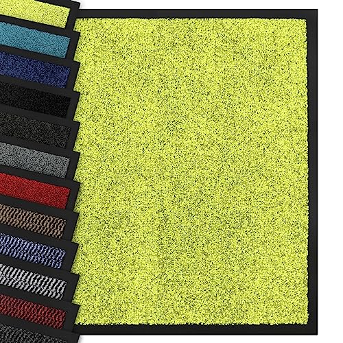 Nova Forma Schmutzfangmatte Bright - Premium Fußmatte in attraktiver Optik - Türmatte für Innenbereich, Flur, Haustür, Eingangsbereich - Lime 60x90 cm von Nova Forma