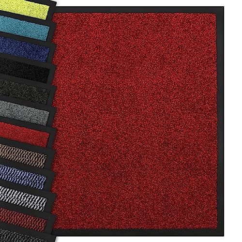 Nova Forma Schmutzfangmatte Bright - Premium Fußmatte in attraktiver Optik - Türmatte für Innenbereich, Flur, Haustür, Eingangsbereich - Rot 120x180 cm von Nova Forma