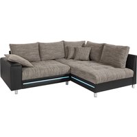 Mr. Couch Ecksofa "Tobi L-Form", wahlweise mit Kaltschaum (140kg Belastung/Sitz), RGB-LED-Beleuchtung von Mr. Couch