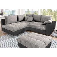 Mr. Couch Ecksofa "Tobi L-Form", wahlweise mit Kaltschaum (140kg Belastung/Sitz), RGB-LED-Beleuchtung von Mr. Couch